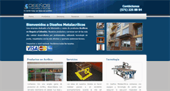 Desktop Screenshot of metalacrilicos.com
