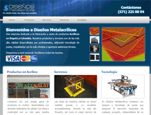 Tablet Screenshot of metalacrilicos.com